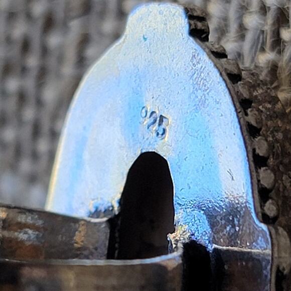 Handcrafted Sterling Silver Charoite Ring, Size 8 Natural Purple Stone - Picture 8 of 11